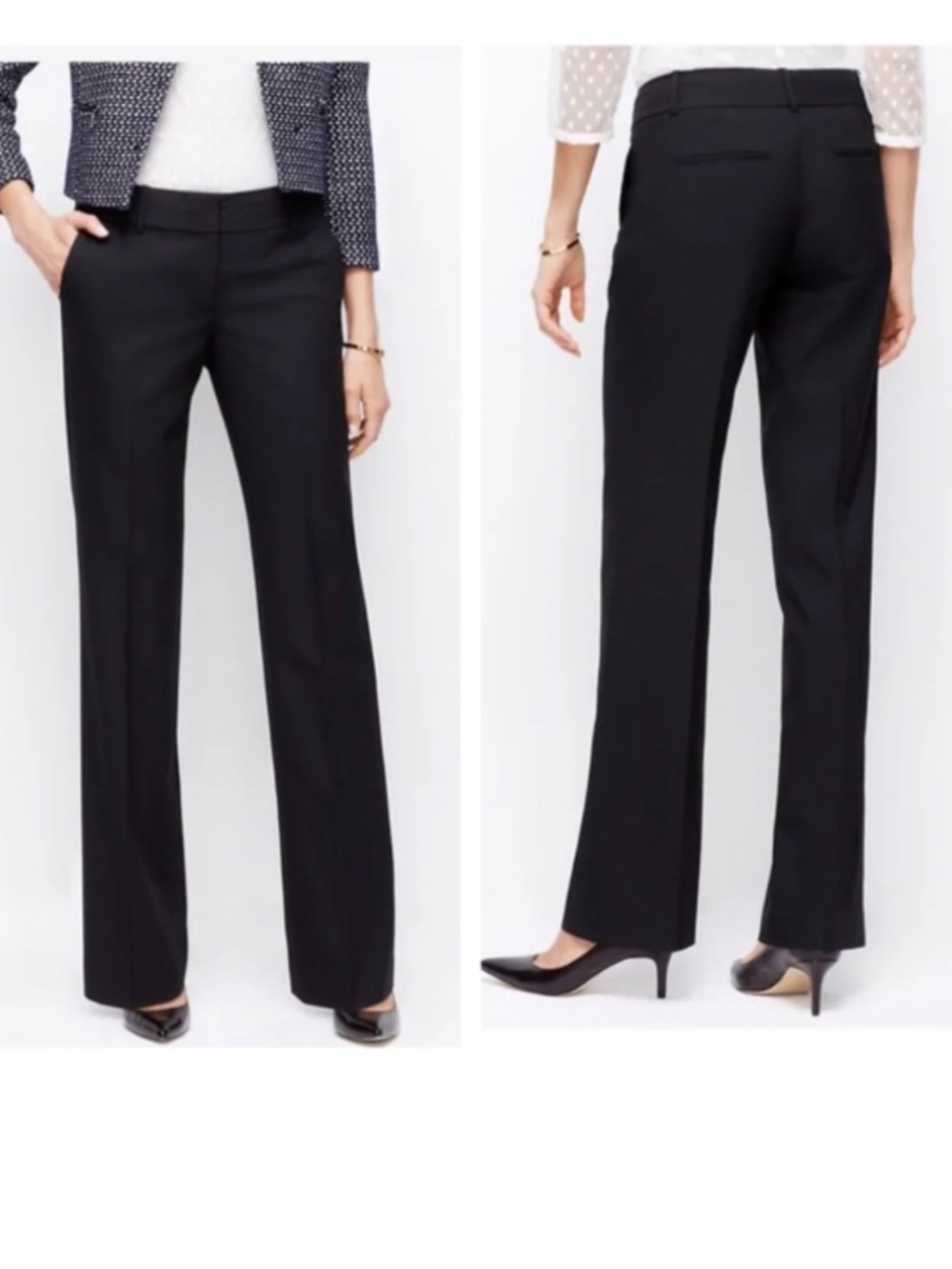 Ann Taylor Signature Black Career Trousers Pants Size 0